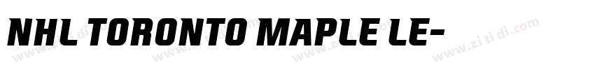 NHL Toronto Maple Le字体转换